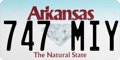 AR license plate 747MIY