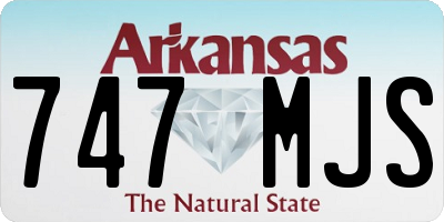 AR license plate 747MJS