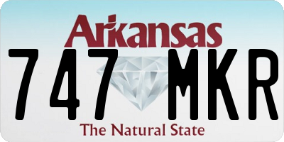 AR license plate 747MKR