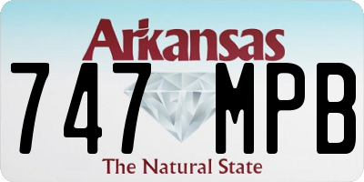 AR license plate 747MPB