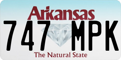 AR license plate 747MPK