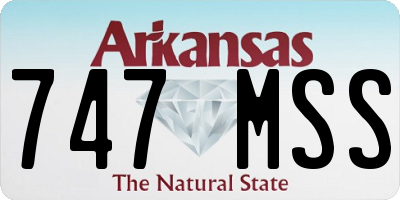 AR license plate 747MSS