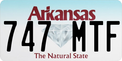 AR license plate 747MTF