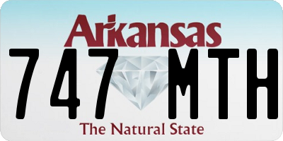 AR license plate 747MTH