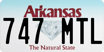 AR license plate 747MTL