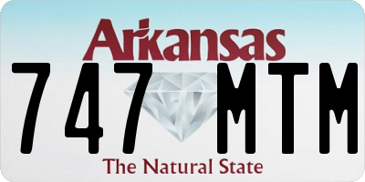 AR license plate 747MTM
