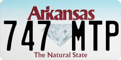 AR license plate 747MTP