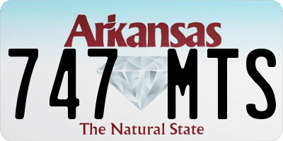 AR license plate 747MTS