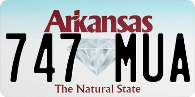 AR license plate 747MUA