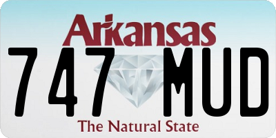 AR license plate 747MUD