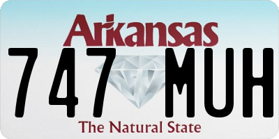 AR license plate 747MUH