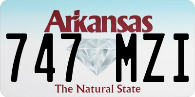 AR license plate 747MZI