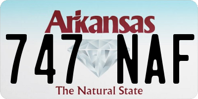 AR license plate 747NAF