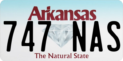 AR license plate 747NAS