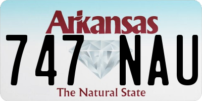 AR license plate 747NAU