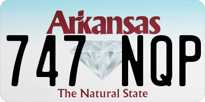 AR license plate 747NQP