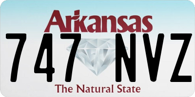 AR license plate 747NVZ