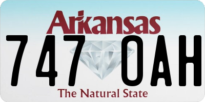AR license plate 747OAH
