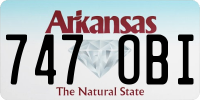 AR license plate 747OBI