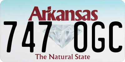 AR license plate 747OGC