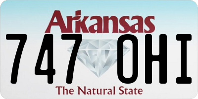 AR license plate 747OHI
