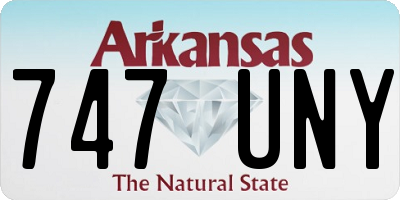 AR license plate 747UNY