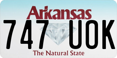 AR license plate 747UOK