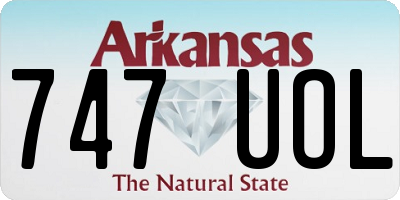 AR license plate 747UOL