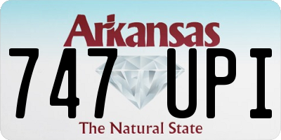 AR license plate 747UPI
