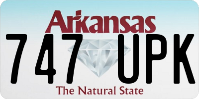 AR license plate 747UPK