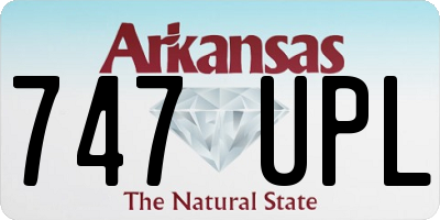AR license plate 747UPL