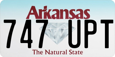 AR license plate 747UPT