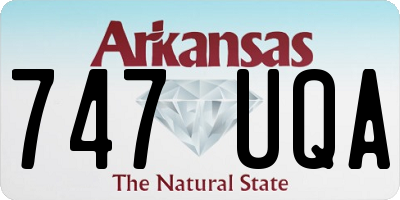 AR license plate 747UQA
