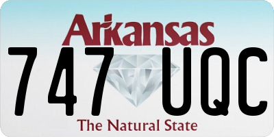 AR license plate 747UQC