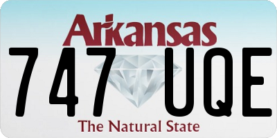 AR license plate 747UQE