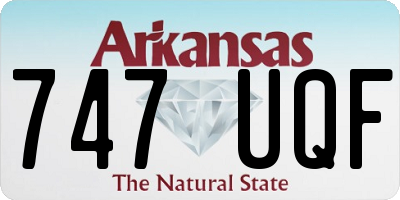 AR license plate 747UQF