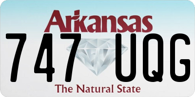 AR license plate 747UQG