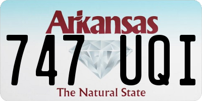 AR license plate 747UQI