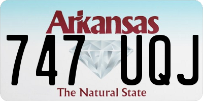 AR license plate 747UQJ