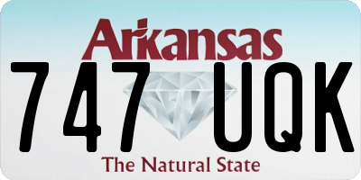 AR license plate 747UQK