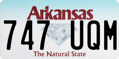 AR license plate 747UQM