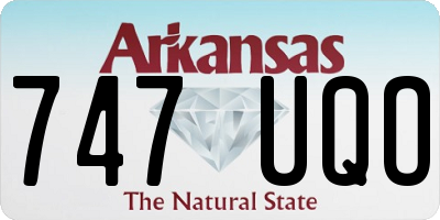 AR license plate 747UQO