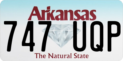 AR license plate 747UQP
