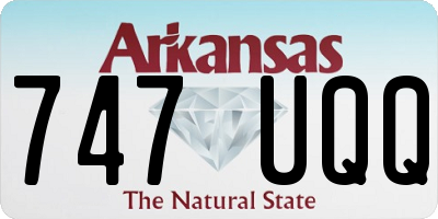 AR license plate 747UQQ
