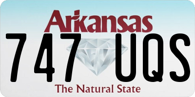 AR license plate 747UQS