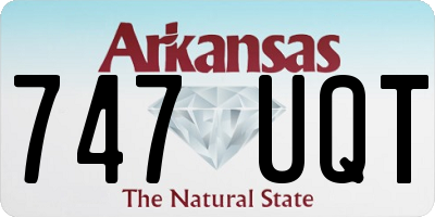 AR license plate 747UQT