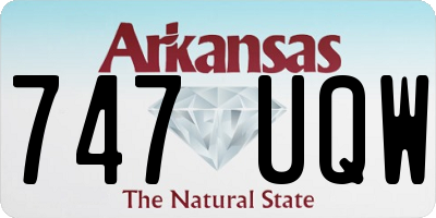 AR license plate 747UQW