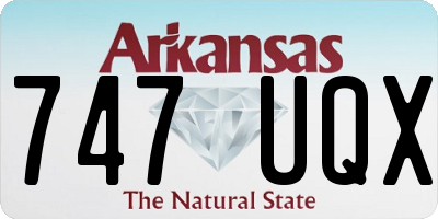AR license plate 747UQX