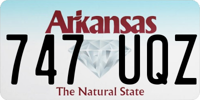 AR license plate 747UQZ