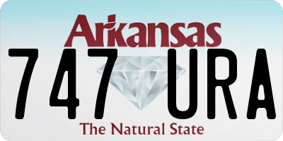 AR license plate 747URA